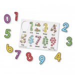 10 pc Melissa & Doug - Number Pin Puzzle